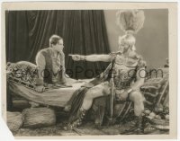 3p1865 BEN-HUR 8x10.25 still 1925 Francis X. Bushman wearing armor & pointing at Ramon Novarro!