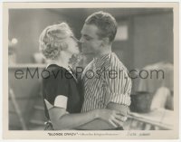 3p1880 BLONDE CRAZY 8x10.25 still 1931 best c/u of James Cagney & sexy Joan Blondell about to kiss!