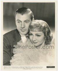 3p1883 BLUEBEARD'S EIGHTH WIFE 8x10 key book still 1938 Gary Cooper & Colbert in ruffled dress!