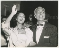 3p1935 DOROTHY DANDRIDGE 8x10 news photo 1960s Dorothy Dandridge and Jack Denison at formal event!