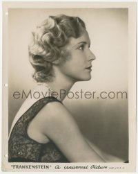 3p1959 FRANKENSTEIN 8x10 still 1931 profile portrait of Dr. Frankenstein's bride to be, Mae Clarke!