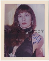 3p1967 GEORGINA SPELVIN signed color 8x10 REPRO photo 1996 portrait of the sexploitation actress!