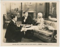 3p1975 GOLDIE 8x10.25 still 1931 Spencer Tracy stares at Jean Harlow, Warren Hymer removes her shoe!