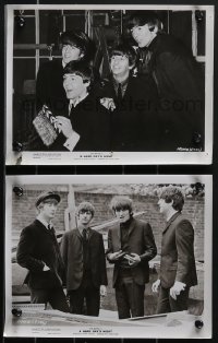 3p1834 HARD DAY'S NIGHT 2 8x10 stills 1964 portraits of Beatles Paul, John, Ringo & George!