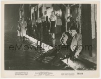 3p1981 HE RAN ALL THE WAY 8x10.25 still 1951 Shelley Winters watches wounded John Garfield on curb!