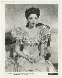 3p1982 HEAVEN CAN WAIT 8x10.25 still 1943 great seated close up of beautiful Gene Tierney!