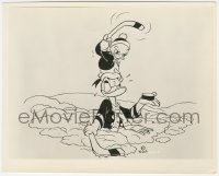 3p1989 HOCKEY CHAMP 8x10 key book still 1939 Disney cartoon, Donald Duck & nephew stuck in the snow!