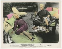 3p1995 HOW TO MARRY A MILLIONAIRE color 8x10.25 still 1953 Marilyn Monroe & Betty Grable relaxing!