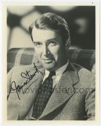 3p2011 JAMES STEWART signed 8x10 REPRO photo 1980s head & shoulders portrait wearing suit & tie!