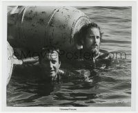 3p2015 JAWS 8.25x10 still 1975 Roy Scheider & Richard Dreyfuss in water at the movie's climax!