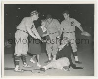 3p2020 JOAN BLONDELL/ANDY DEVINE 8x10 still 1941 at Comedians vs Leading Men baseball game!