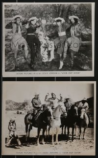 3p1835 LOOK-OUT SISTER 2 8x10 stills 1947 Two Gun Louis Jordan dreams he is a cowboy & saves the day!