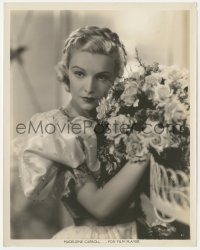 3p2046 MADELEINE CARROLL 8x10.25 still 1935 w/ bouquet of flowers by Dyar from Loves of a Dictator!