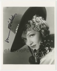 3p2057 MARLENE DIETRICH signed 7.75x8.25 REPRO still 1980s portrait w/pistol from Destry Rides Again!