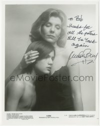 3p2060 MATTHEW BARRY signed 8x10 REPRO photo 1980s barechested c/u with Jill Clayburgh in Luna!