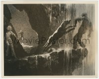 3p2070 MOST DANGEROUS GAME 8x10 still 1932 wonderful art image of most dramatic scene w/ all stars!