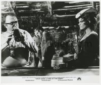 3p2082 ONCE UPON A TIME IN THE WEST candid 8.25x9.75 still 1969 director Sergio Leone & Cardinale!