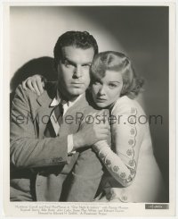 3p2083 ONE NIGHT IN LISBON 8x10 still 1941 posed portrait of Fred MacMurray & Madeleine Carroll!