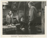 3p2105 PLAINSMAN 8x10 still 1936 Gary Cooper, Jean Arthur, James Ellison & Helen Burgess in cabin!