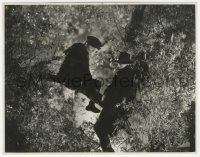 3p2109 PUBLIC DEFENDER 7.75x9.75 still 1931 Boris Karloff & Paul Hurst up to no good in a tree!