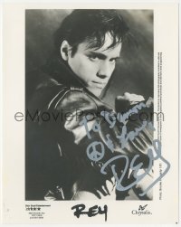 3p2118 REY signed 8x10 REPRO still 1990s portrait of the Love Don't Come in a Minute singer!