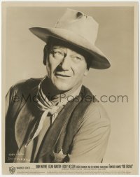 3p2120 RIO BRAVO 8x10 still 1959 great head & shoulders portrait of John Wayne wearing tin star!