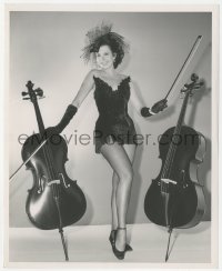 3p2154 SMALL TOWN GIRL 8x10 still 1953 sexy Ann Miller showing her legs between two cellos!