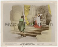 3p2158 SNOW WHITE & THE SEVEN DWARFS color-glos 8x10 still 1937 Queen gives Huntsman box for heart!