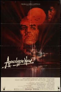 3p0637 APOCALYPSE NOW 1sh 1979 Francis Ford Coppola, classic Bob Peak art of Brando and Sheen!