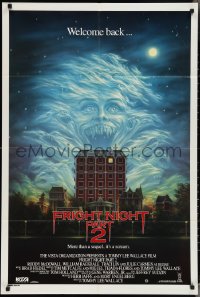 3p0451 FRIGHT NIGHT 2 Aust 1sh 1989 the suckers are back, wild horror artwork!