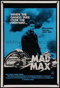 3p0463 MAD MAX Aust 1sh R1981 Mel Gibson in George Miller's post-apocalyptic classic!