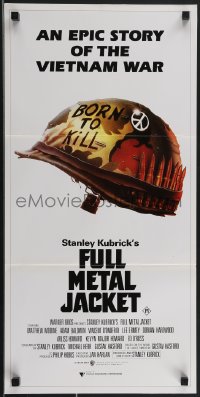 3p0530 FULL METAL JACKET Aust daybill 1987 Stanley Kubrick epic Vietnam War movie, Castle art!