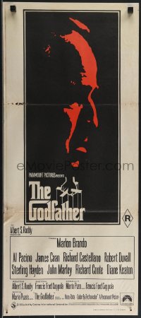 3p0536 GODFATHER Aust daybill 1972 Marlon Brando & Al Pacino in Francis Ford Coppola classic!