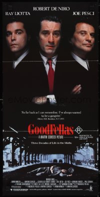 3p0538 GOODFELLAS Aust daybill 1990 Robert De Niro, Joe Pesci, Ray Liotta, Martin Scorsese classic!