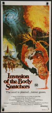 3p0552 INVASION OF THE BODY SNATCHERS Aust daybill 1978 Kaufman classic remake of sci-fi thriller!