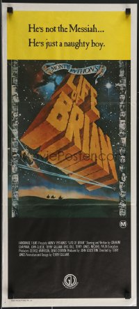 3p0562 LIFE OF BRIAN Aust daybill 1979 Monty Python, Graham Chapman in the title role!