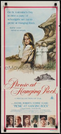 3p0586 PICNIC AT HANGING ROCK Aust daybill 1975 Peter Weir classic about vanishing schoolgirls!