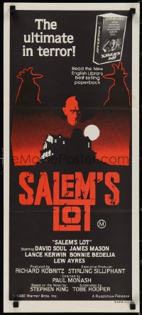 3p0597 SALEM'S LOT Aust daybill 1980 directed by Tobe Hooper & based on Stephen King novel!