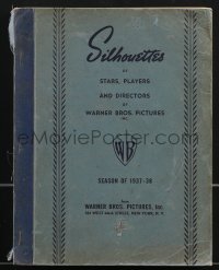 3p0291 SILHOUETTES softcover book 1937-38 Humphrey Bogart, Bette Davis & other Warner Bros stars!