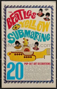 3p0011 YELLOW SUBMARINE softcover book 1968 with 20 psychedelic pop-out art of the Beatles!