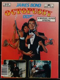 3p0140 OCTOPUSSY Marvel comic book adaptation 1983 art of Maud Adams & Roger Moore as James Bond!