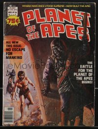 3p0141 PLANET OF THE APES #23 Marvel comic book August 1976 great cover art by Malcolm McNeill!