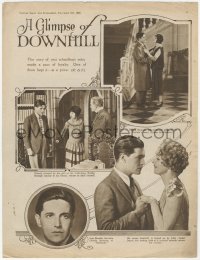 3p0168 DOWNHILL English magazine supplement page Nov 5, 1927 directed by Alfred Hitchcock, rare!