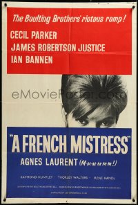 3p0736 FRENCH MISTRESS English 1sh 1960 great image of super sexy Agnes Laurent, different & rare!