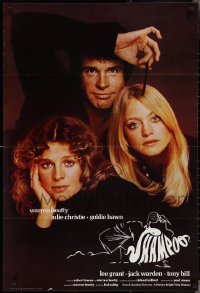 3p0903 SHAMPOO English 1sh 1975 best close up of Warren Beatty, Julie Christie & Goldie Hawn!