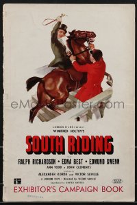 3p0092 SOUTH RIDING English pressbook 1938 Ralph Richardson, produced by Alexander Korda, ultra rare!