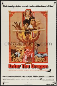 3p0713 ENTER THE DRAGON 1sh 1973 Bruce Lee classic, the movie that made him a legend!