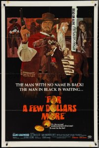 3p0733 FOR A FEW DOLLARS MORE 1sh 1967 the man with no name is back, Clint Eastwood, cool art!