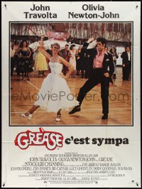 3p0113 GREASE French 1p 1978 John Travolta & Olivia Newton-John dancing in a most classic musical!