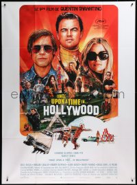 3p0117 ONCE UPON A TIME IN HOLLYWOOD French 1p 2019 Pitt, DiCaprio and Robbie by Chorney, Tarantino!